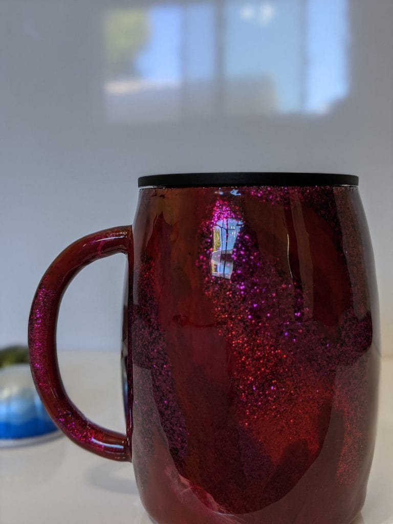 Garnet birthstone coffee mug