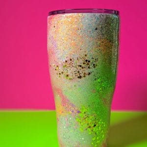 Neon Glitter tumbler