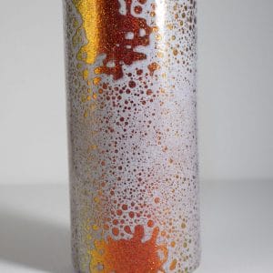 Acid washed tumbler with glitter