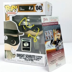 dwight schrute autographed funko pop!
