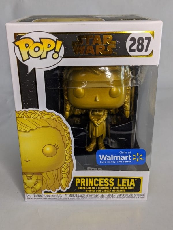 star wars walmart exclusive gold princess leia