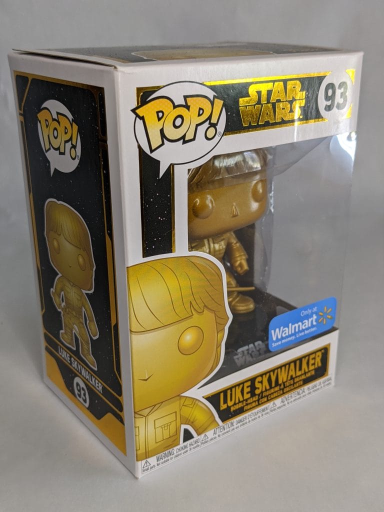 Luke skywalker gold on sale funko pop