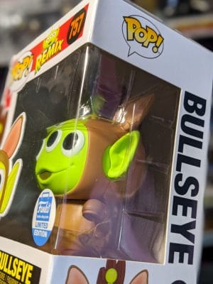 Up close of Bullseye limited edition Pop