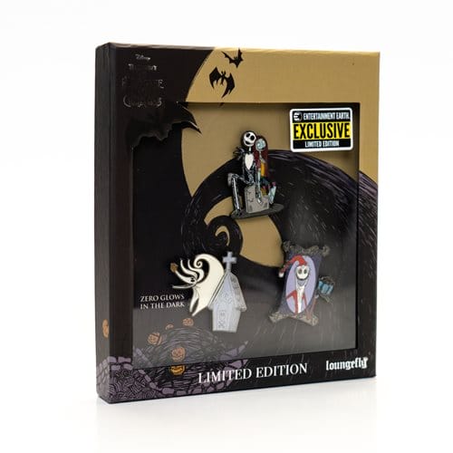Nightmare Before Christmas entertainment earth exclusive loungefly pin set