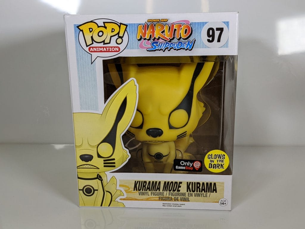 kurama funko pop glow in the dark