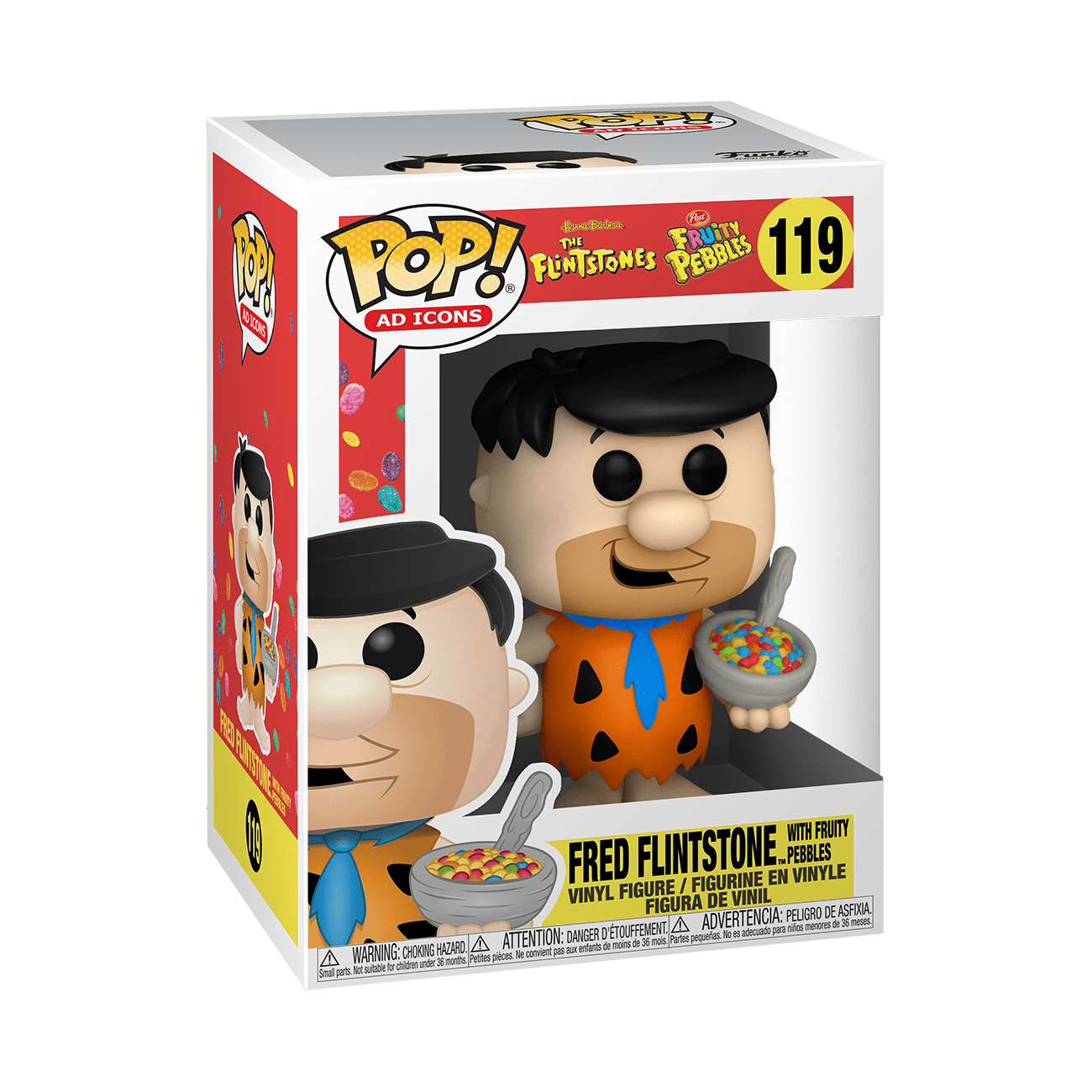 The Flintstones Fred Flintstone With Fruity Pebbles Funko Pop! #119 ...