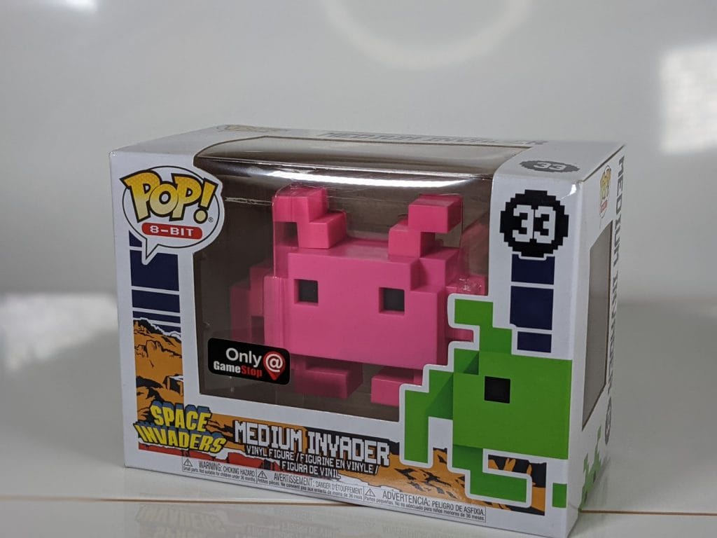 Funko Pop 8-Bit Medium Invader Space Invader Figurine