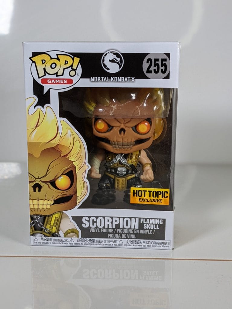 scorpion flaming skull funko pop