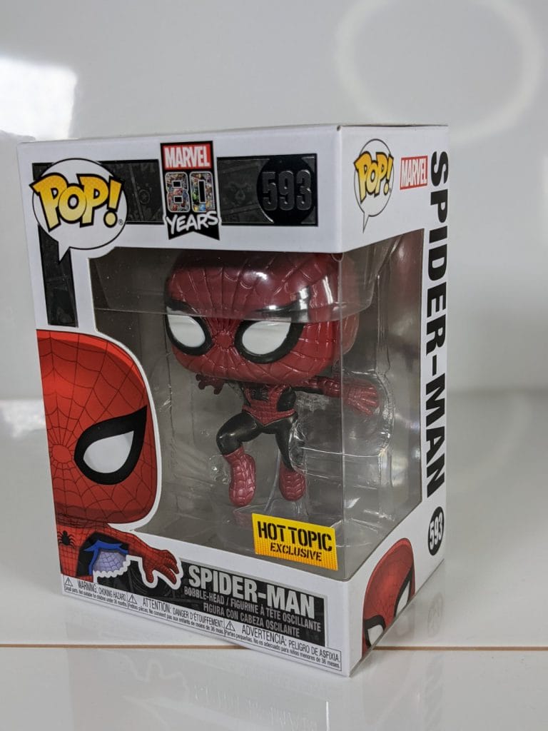 Marvel 80 years metallic spider-man funko pop!