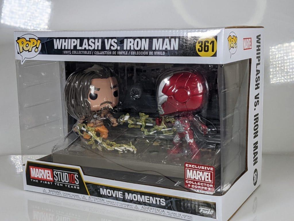 Marvel Iron Man 2 Movie Moments #361 Whiplash Vs Iron Man Marvel Collector Corps Exclusive Vinyl Collectibles Pop