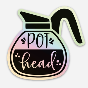pot head coffee sticker