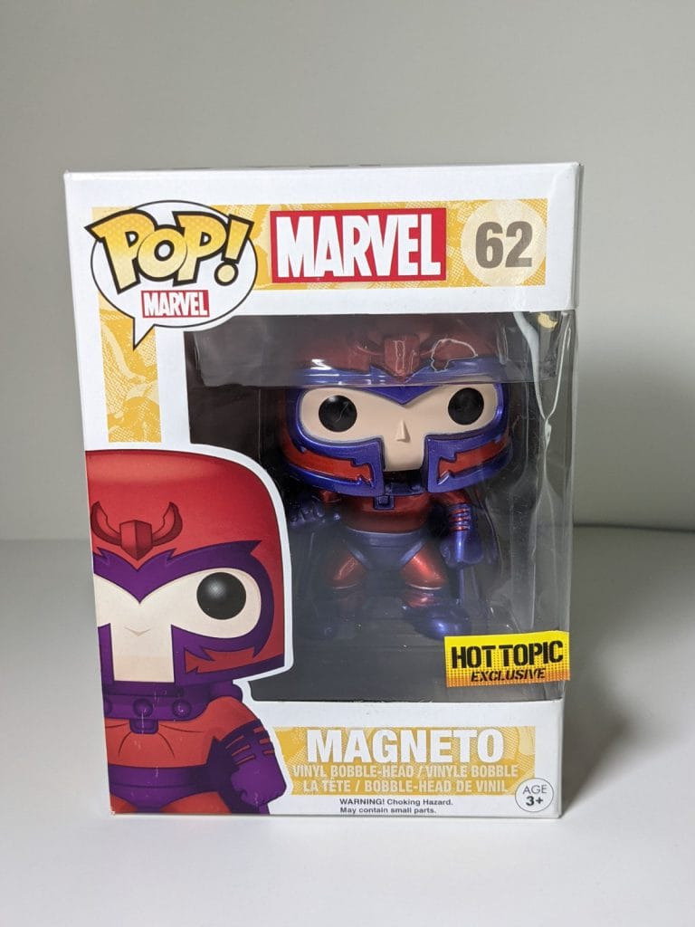 metallic magneto funko pop