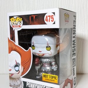 metallic pennywise with balloon funko pop!