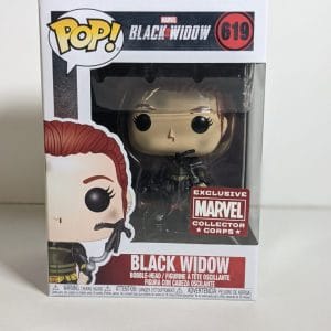 black widow battle damaged funko pop!