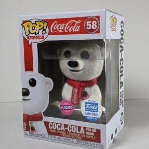 flocked coca-cola polar bear funko pop!