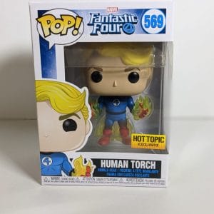 human torch glowing funko pop!