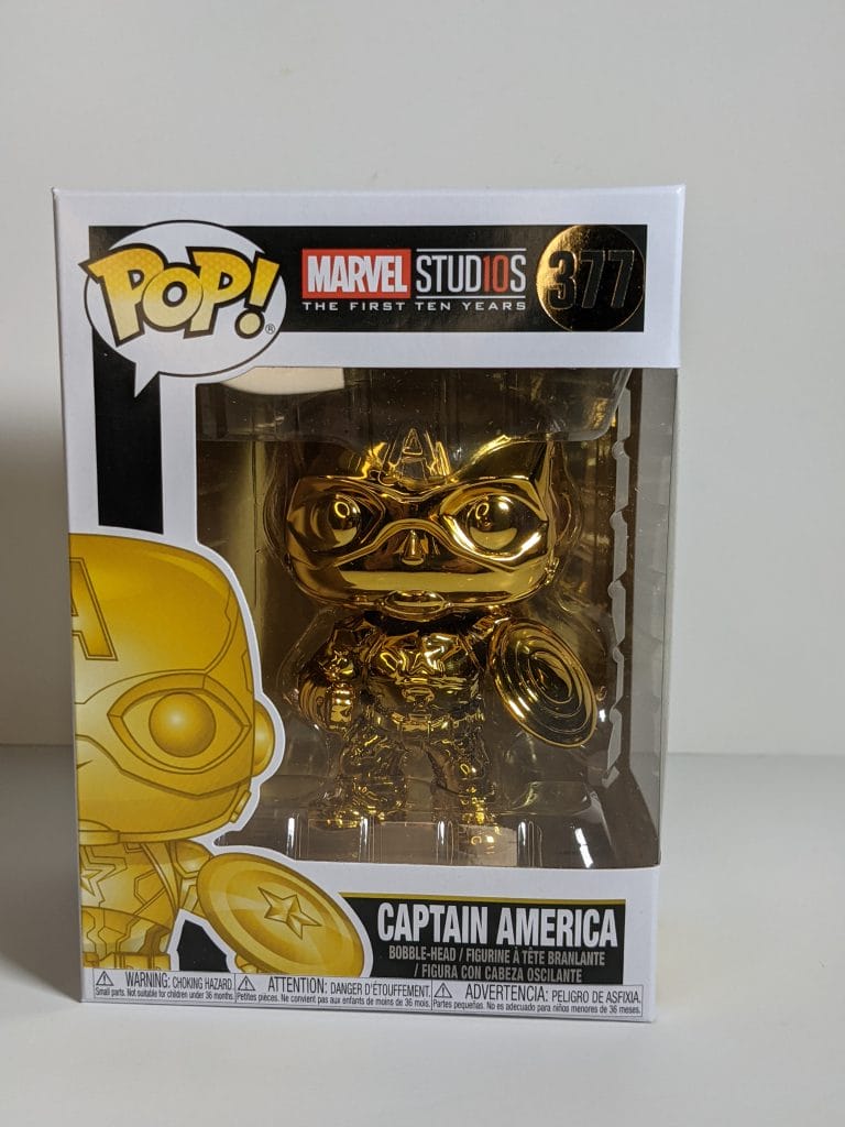 Funko pop hot sale captain america gold