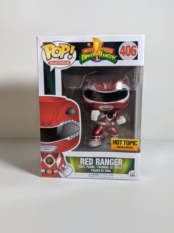 red ranger metallic funko pop!