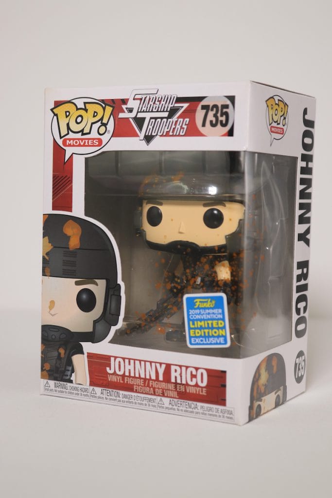 FUNKO POP STARSHIP TROOPERS JOHNNY RICO BLOOD SPLATTERED SDCC 2019 EXCLUSIVE 