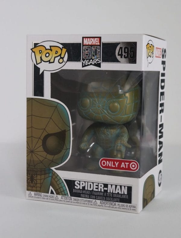 patina spider-man funko pop!