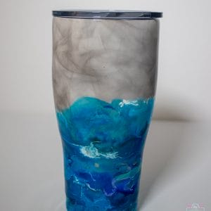 the perfect storm tumbler 30 oz insulated handpainted