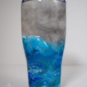 Perfect storm 30 oz tumbler hand painted