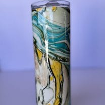 20 oz Green Hydro Dipped Tumbler - The Pop Central
