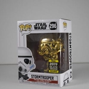 gold chrome stormtrooper funko pop!