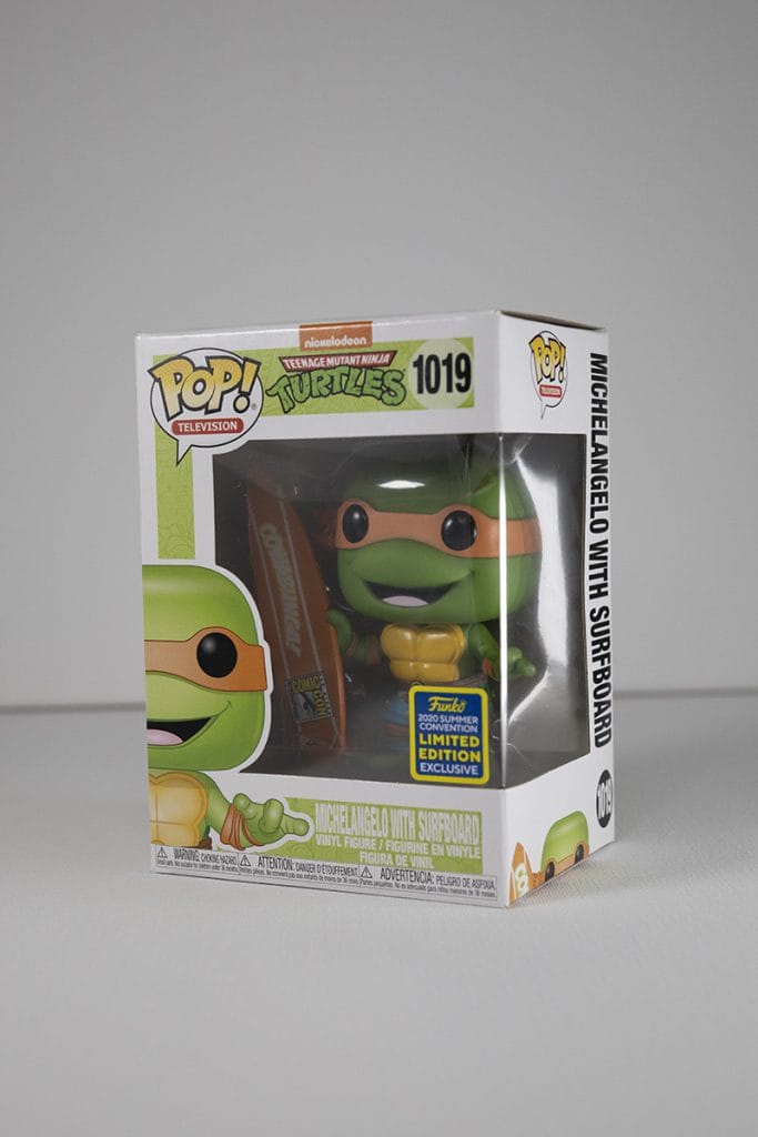 michelangelo surfboard funko pop