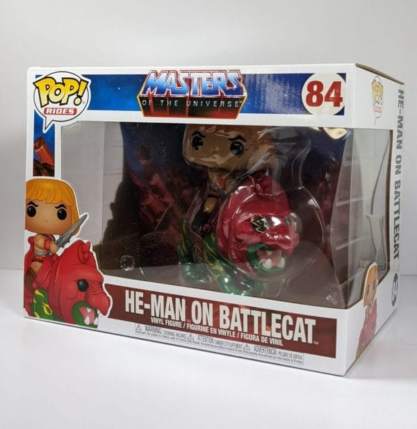 battlecat and he-man funko pop!