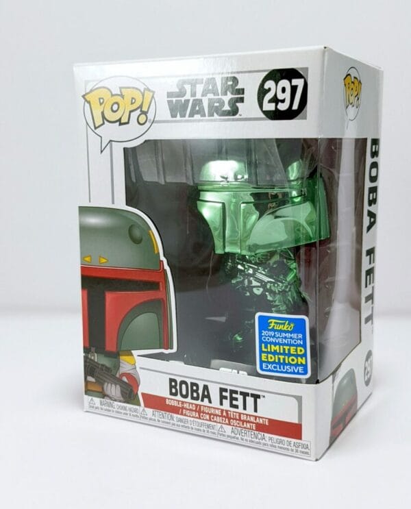 Boba Fett Green Chrome Funko Pop! #297 - The Pop Central