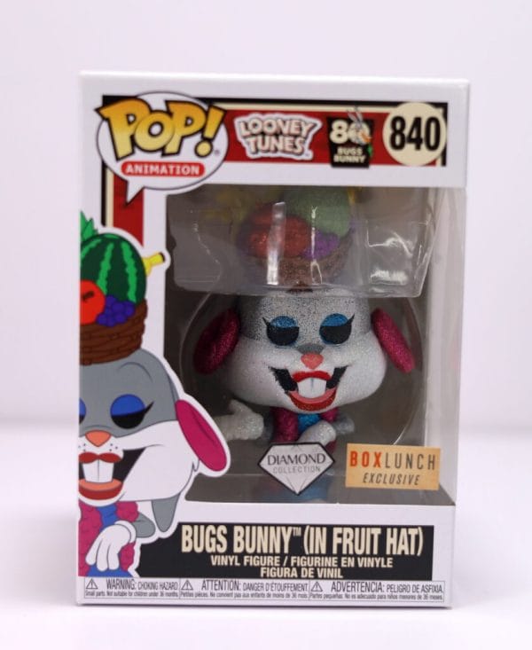 bugs bunny fruit hat diamond funko pop!