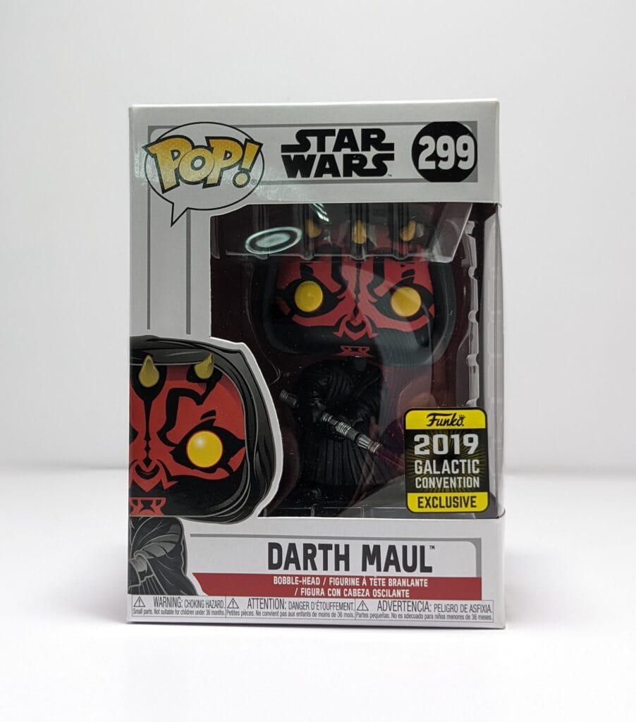 Star Wars POP #299 DARTH MAUL 2019 Galactic Convention Celebration Exclusive 