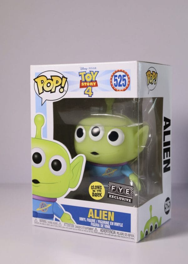 glow in the dark alien funko pop!