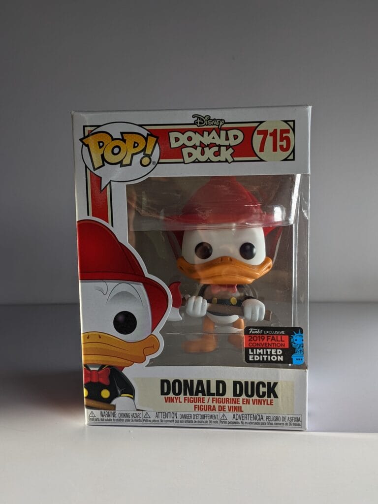 fireman donald duck funko pop