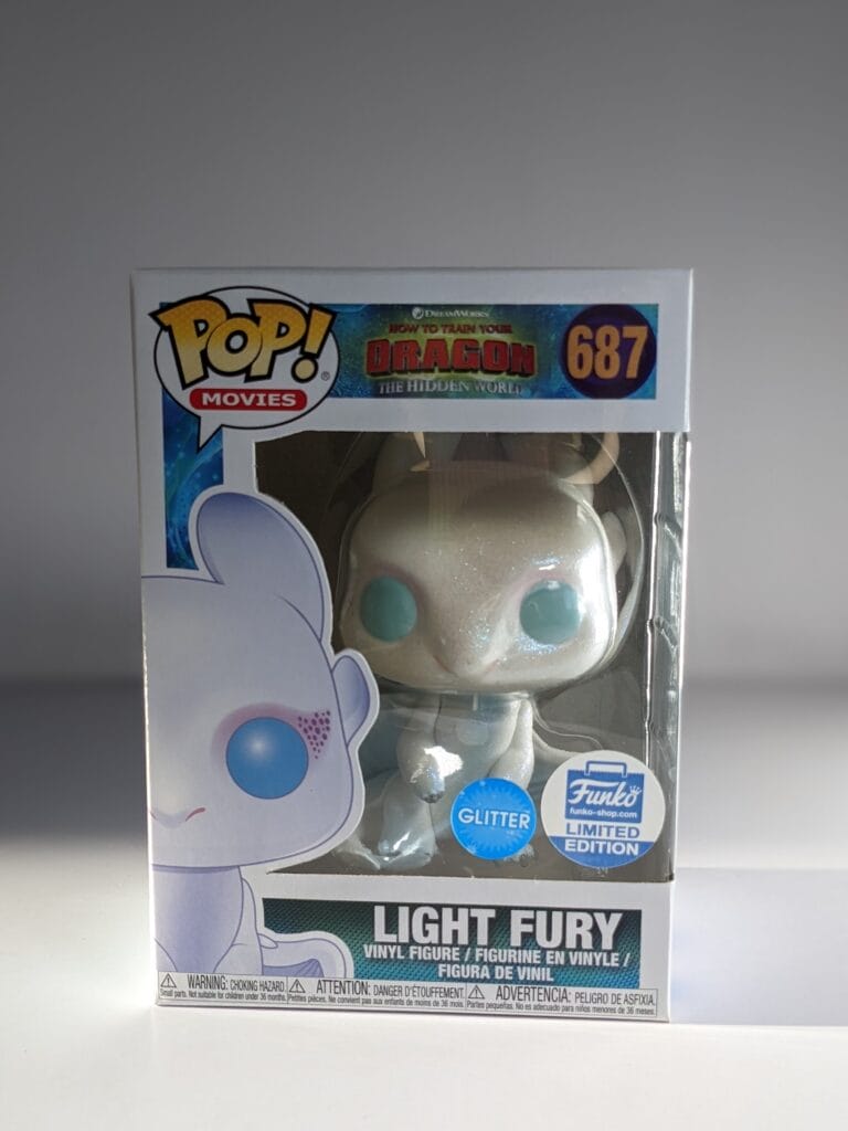 light fury glitter funko pop