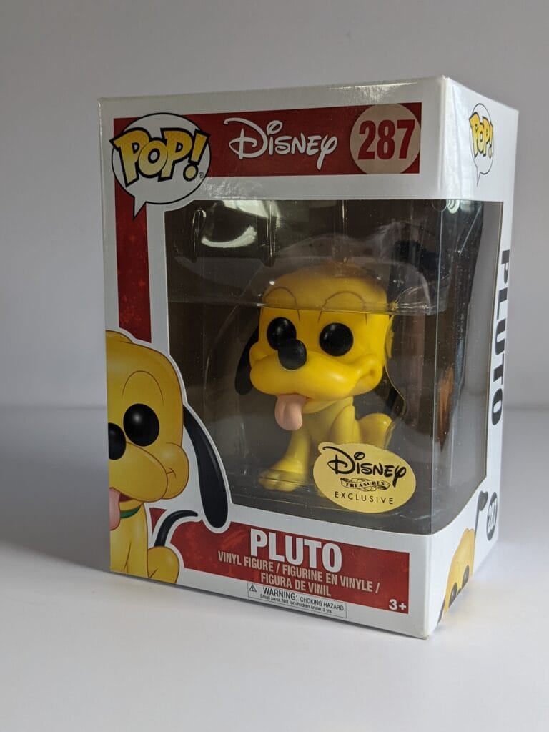 FUNKO POP Disney Treasures 287#Pluto Exlcusive Vinyl Action Figures Model Toys 