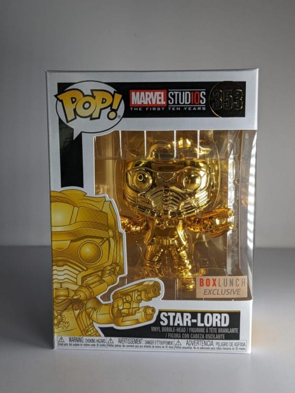 star-lord gold chrome funko pop!