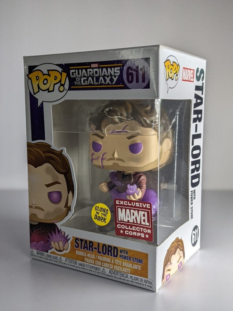 star lord with power stone funko