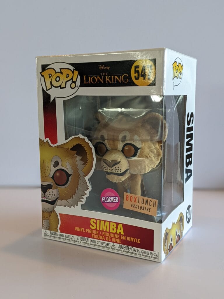 Simba Flocked Funko Pop 547 The Pop Central