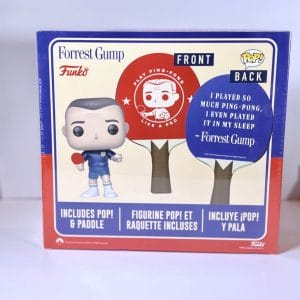 ping pong paddle and forrest gump funko pop!