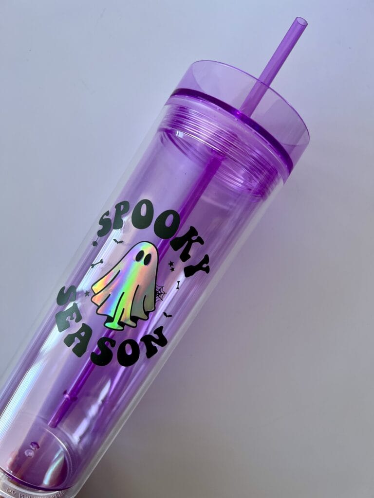 Spooky Season Acrylic Purple Tumbler 22oz - The Pop Central