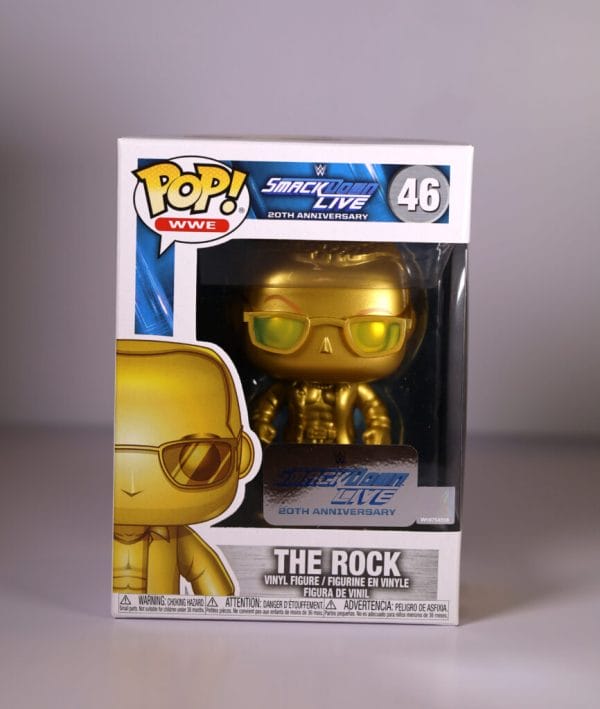 the rock gold funko pop!