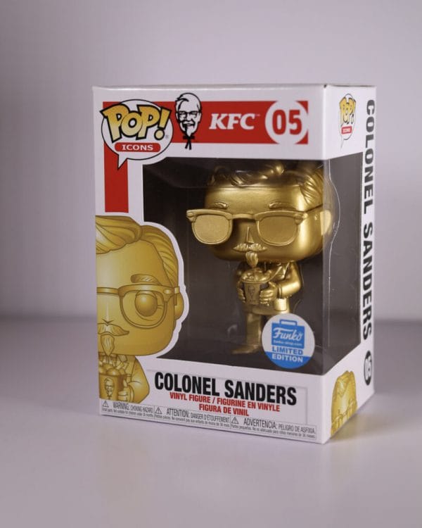 kfc colonel sanders gold funko pop!