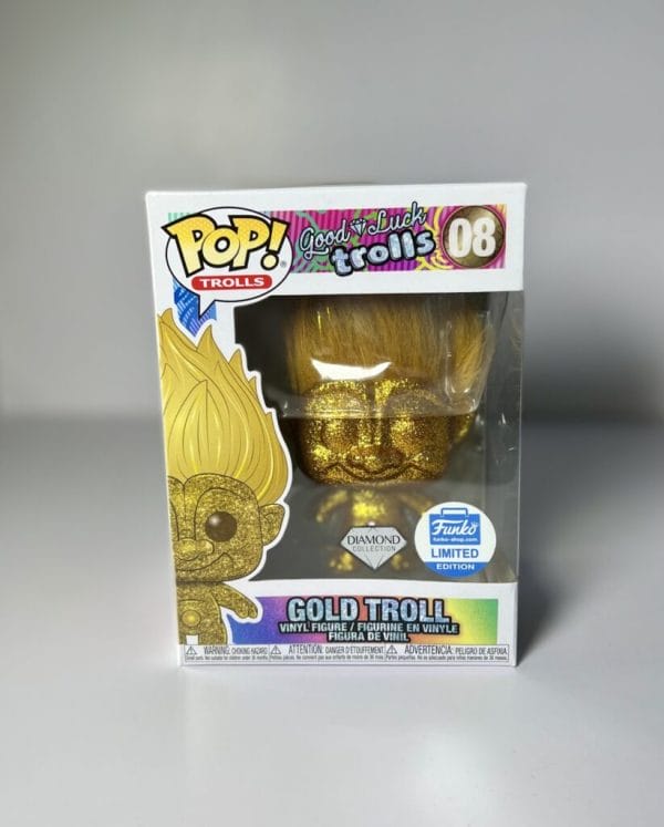 gold troll diamond collection funko pop!