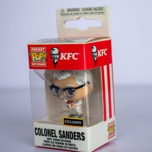 bucket of chicken colonel sanders funko pop! keychain