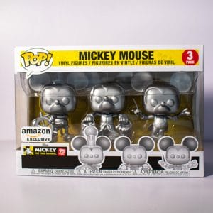 mickey mouse silver funko pop! 3 pack