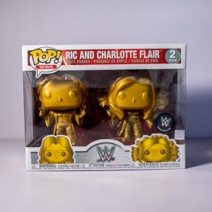 ric and charlotte flair gold funko pop!