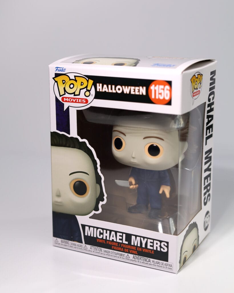 Michael Myers selling figure and funkos