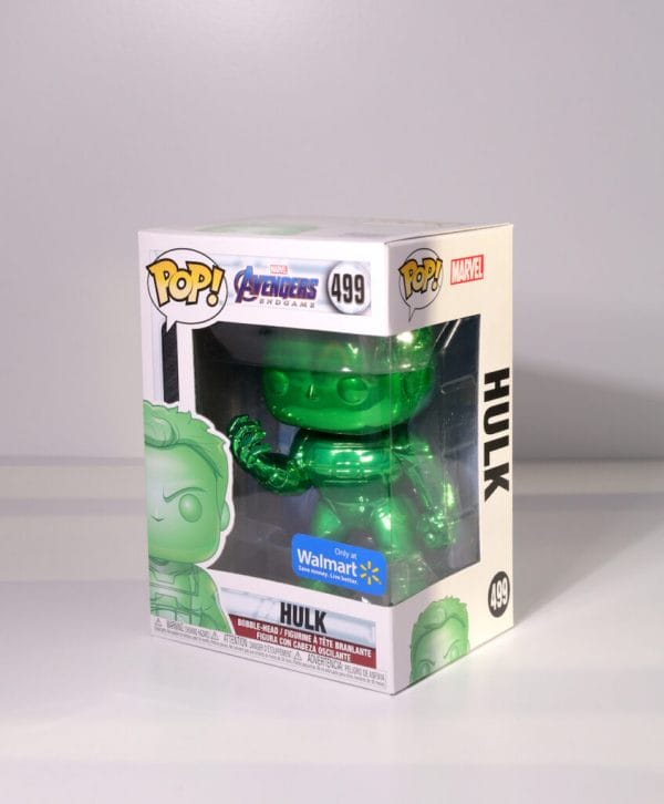 avengers hulk green chrome funko pop!
